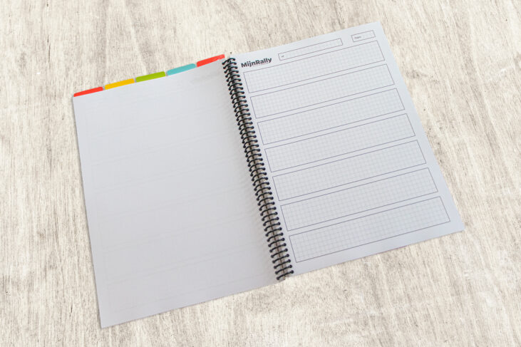 Codriver Notebook - MijnRally - A4 notitieblad