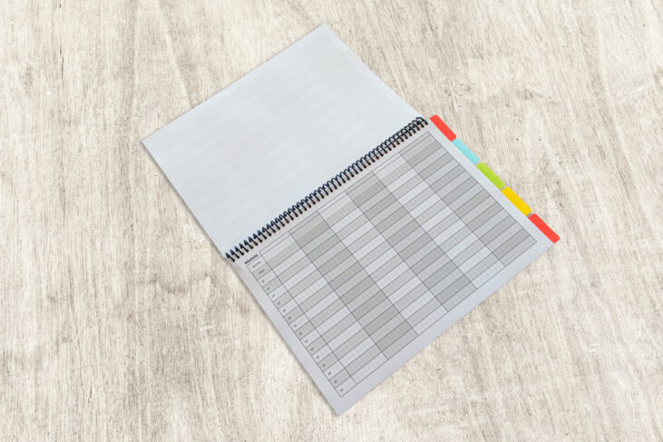 Codriver Notebook - MijnRally - A4 tijdblad