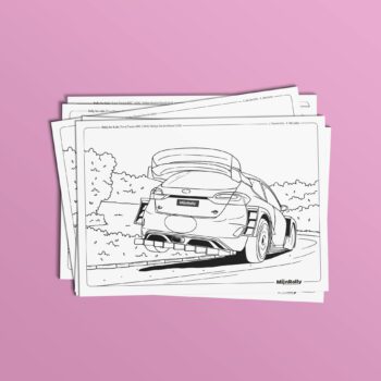 Kleurplaat Ford Fiesta WRC - J. Serderidis - F. Miclotte - ADAC Rallye Deutschland 2018