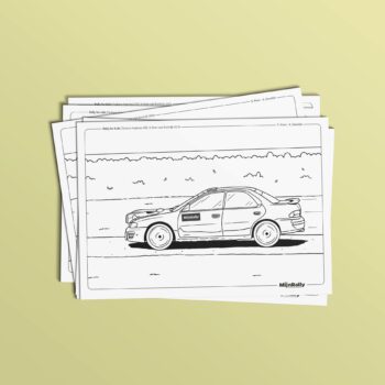 Malvorlage Subaru Impreza 555 - S. Maes - A. Dewilde - 6 Uren van Kortrijk 2019